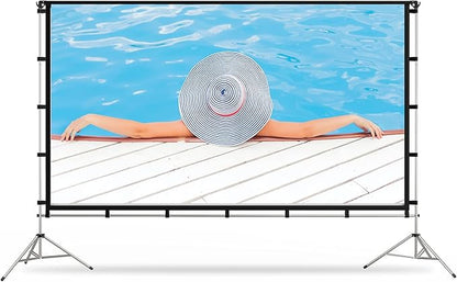 Projector Screen with Stand, Vamvo 100 inch Portable Foldable Projection Screen - Image 8