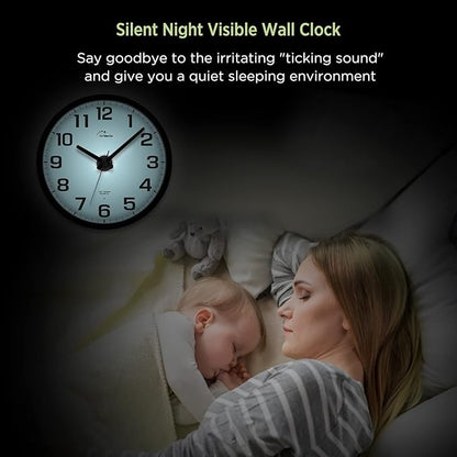 WallarGe Night Light Wall Clock - Image 6