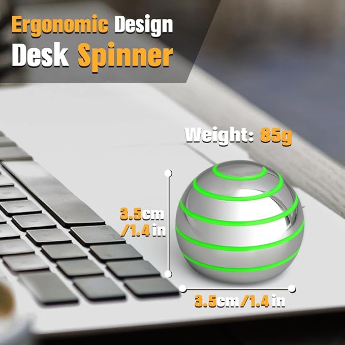 Kinetic Spinning Desk Toy Glow in The Dark - Image 2