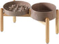 Ceramic 3.2 Cup Raised Slow Feeder Dog Bowl Set, Elevated 8.2inch Bowl and by Havniva