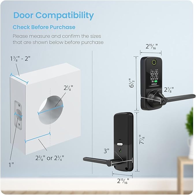 Lockly Smart Lock Secure Pro, Fingerprint Door Lock, Keyless Entry, Built-in - Image 9