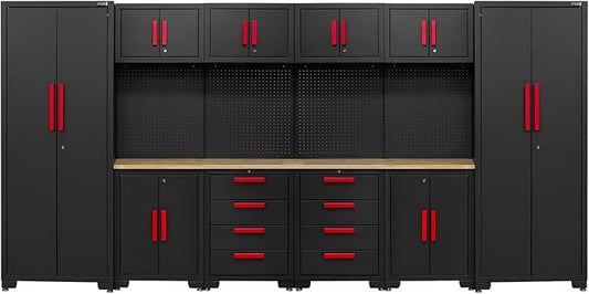 Garage Storage Cabinet System, Cabinet Drawers, Pegboard by Unknown