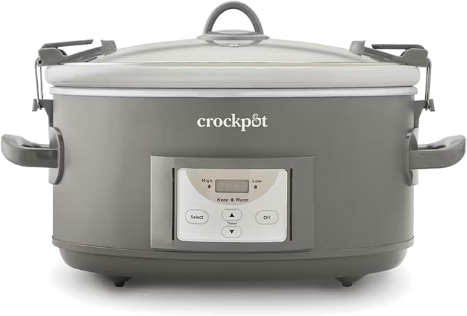 Crock-Pot Locking Lid 6qt Cook and Carry Programmable Slow Cooker Moonshine by Crock-PotBrand