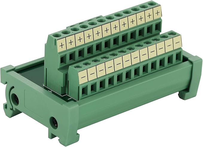 ANMBEST 2 in 12 Out Terminal Blocks Module, 25A DIN Rail and Panel Mounting by ANMBEST