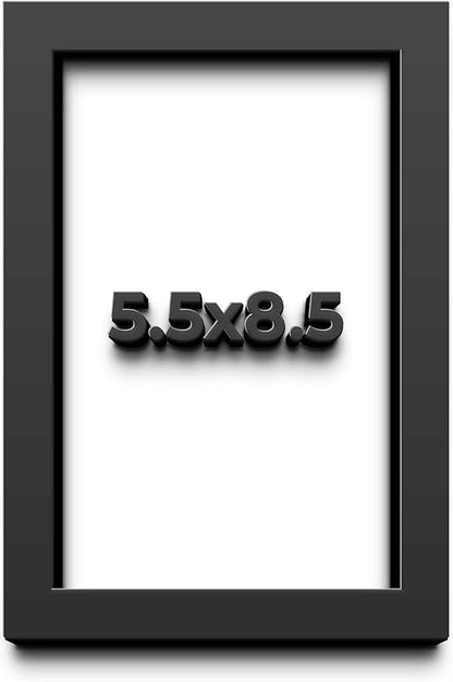 5.5x8.5 Black Shadow Box Frame by CustomPictureFrames