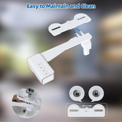 Hibbent Bidet Attachment for Toilet, Non-Electric Dual Nozzle for Frontal & - Image 8