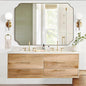 ANDY STAR 36"x48" Large Gold Mirror, Brushed Brass Rectangle Bathroom Mirror by ANDYSTAR