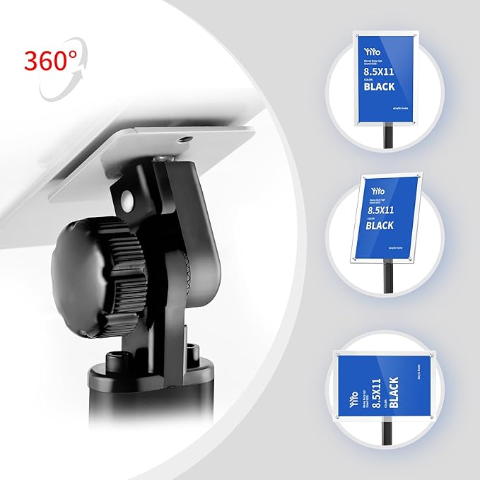 YIYO Sign Stand Poster Stand，adjustable heavy duty pedestal Sign Holder Floor - Image 5
