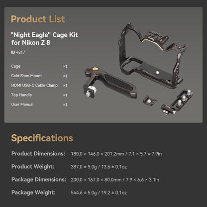 SmallRig Night Eagle Z8 Camera Cage Kit - Image 6