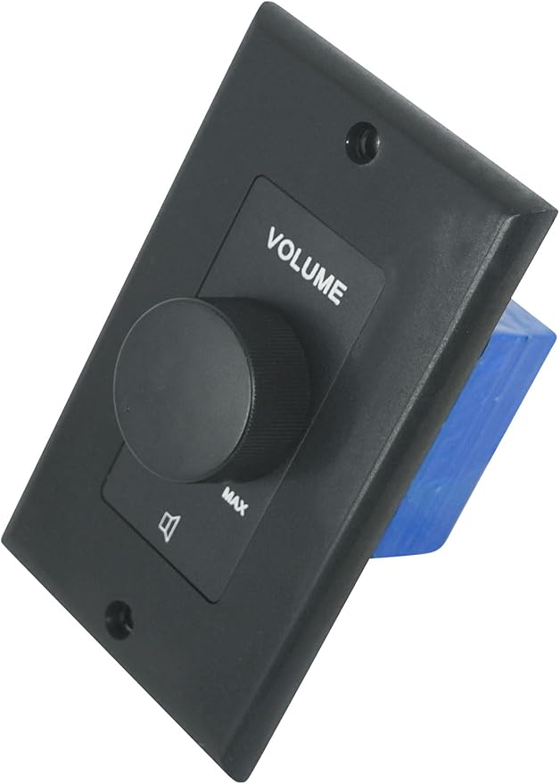 Rockville VOL70200 Black 200W 70V Volume Control Zone Controller, Single Gang - Image 4