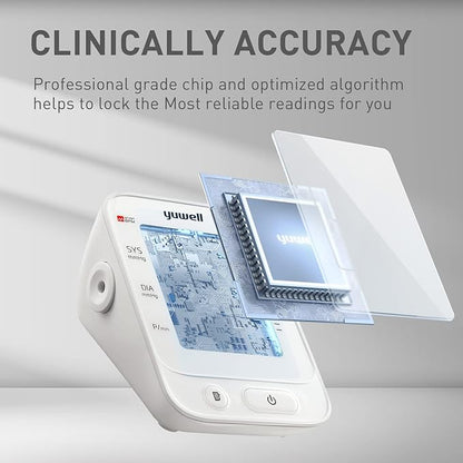 yuwell Blood Pressure Monitor, Large Upper Arm Blood Pressure Cuff, Digital - Image 3