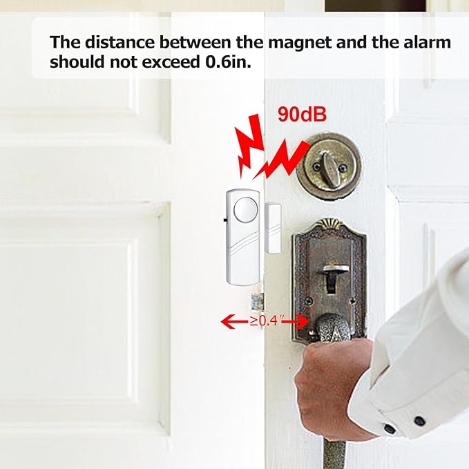 Security Door Window Alarm, Wireless Sensor Door Window Burglar Alarm, Door - Image 3
