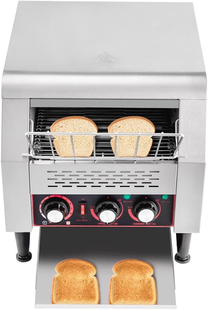 2200W Commercial Conveyor Toaster, 300 Slices/Hour - Image 2