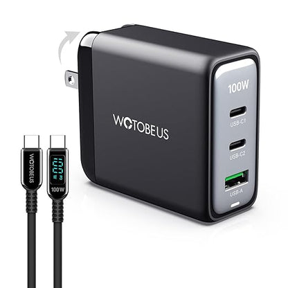 WOTOBEUS USB C GaN Wall Charger Block by WOTOBEUS
