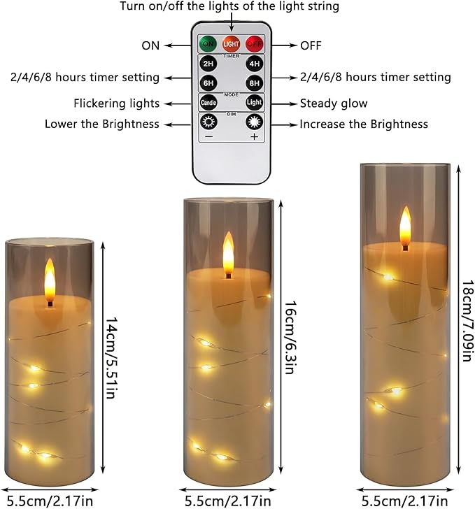 24 Pack Christmas Decoration Flickering Flameless Candles, Battery Operated - Image 6