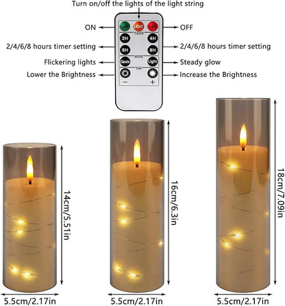 24 Pack Christmas Decoration Flickering Flameless Candles, Battery Operated - Image 6