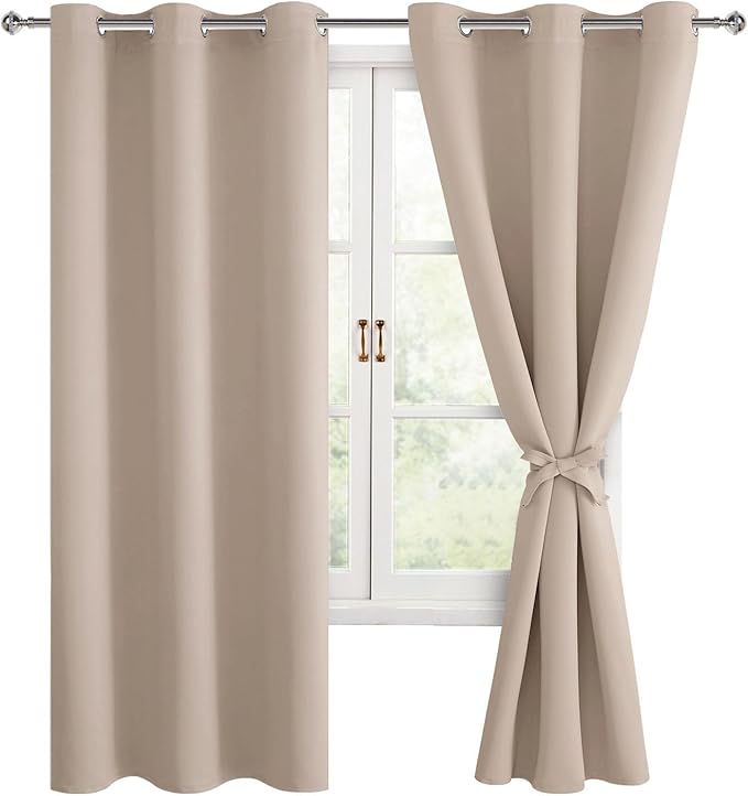 Hiasan Blackout Curtains for Bedroom, 42 x 72 Inches Long by Hiasan
