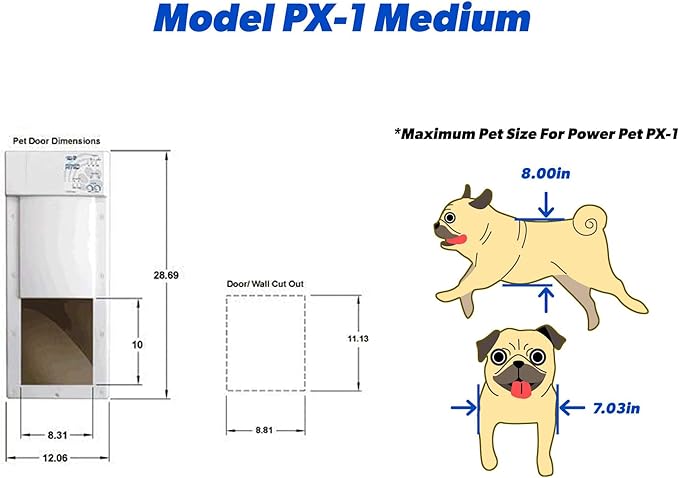 High Tech Pet Power Pet Medium Electronic Pet Door PX-1 - Image 7