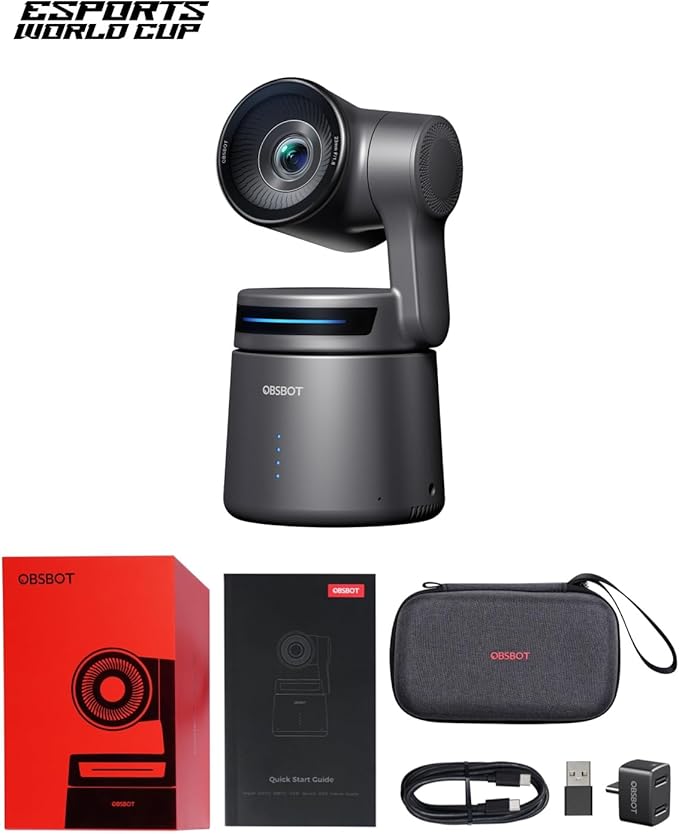 OBSBOT Tail Air NDI Streaming Camera 4K, AI Tracking PTZ Camera - Image 2
