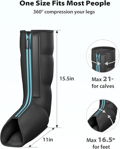 CINCOM Leg Massager for Circulation and Pain Relief, Air Compression Massager - Image 5