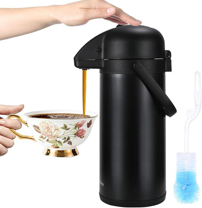 Updated Airpot Coffee Dispenser by Dumfoin