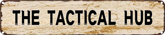 Vintage Metal Sign THE TACTICAL HUB Tin Sign Christmas Decor Retro Wall Decor by Unknown