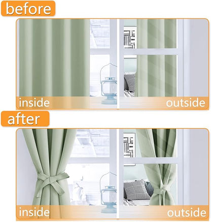 Hiasan Short Blackout Curtains for Bedroom - Image 5