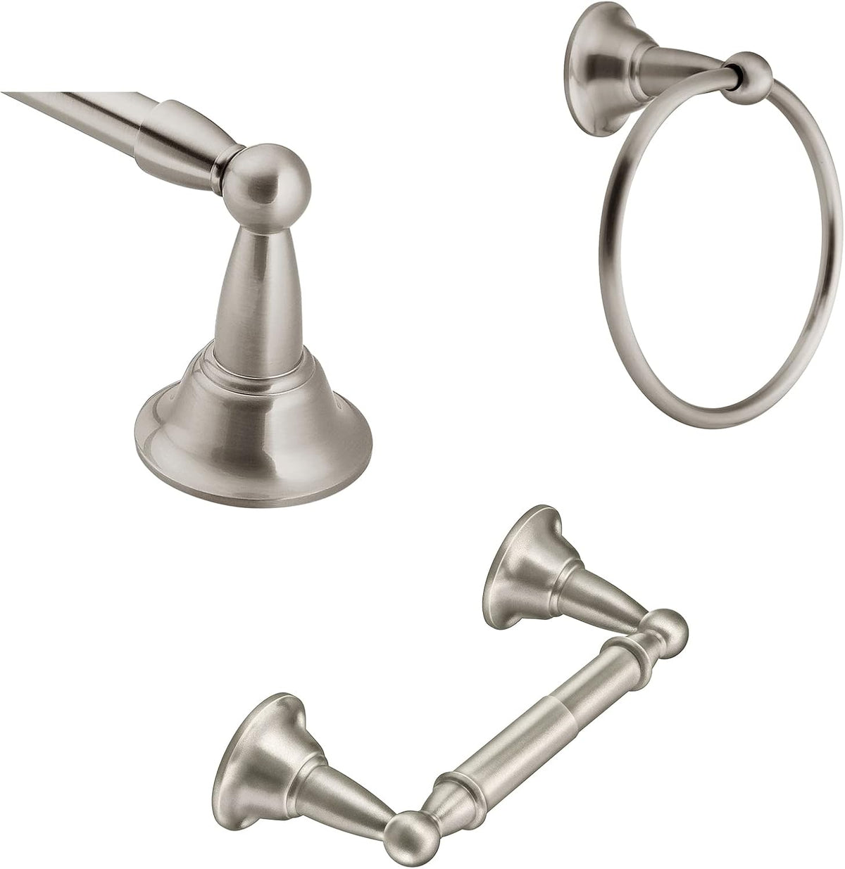 moen dn6893bn 3-piece decorative bath hardware set, main product view