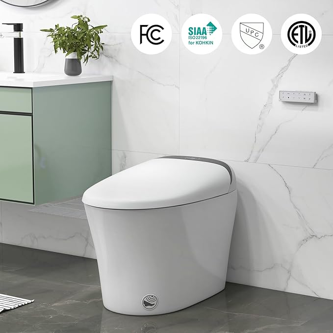 Giantex Smart Toilet, Bidet Toilet Seat Elongated - Image 8