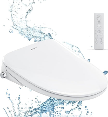 AQUATIZ Elongated Smart Toilet Bidet, Electric Toilet Seat by AquaSpace