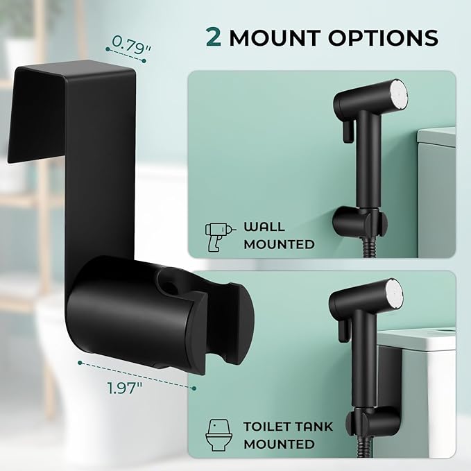 Handheld Bidet Sprayer for Toilet, Adjustable Water Pressure Control Rotary - Image 6