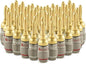 Nakamichi FanLock Excel Series 24k Gold Plated Banana Plugs 10 AWG by Nakamichi