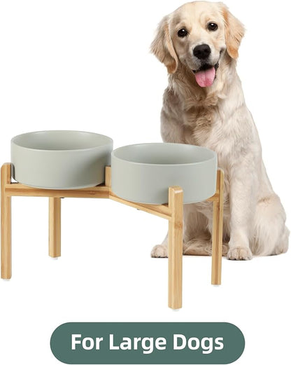 Ceramic Raised Double Bowls Set - Image 4