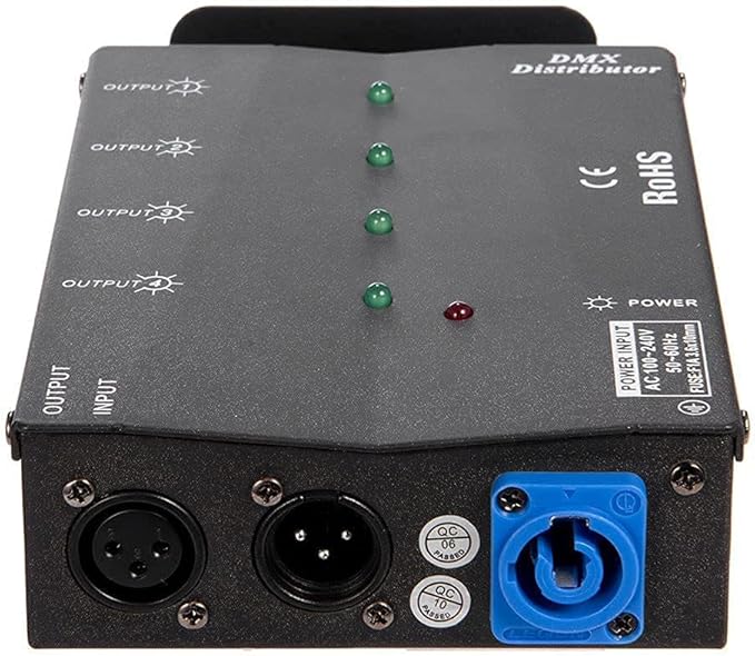 MFL. 4-Way Isolated DMX Splitter Amplifier Distributor - Image 2