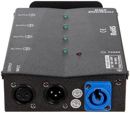 MFL. 4-Way Isolated DMX Splitter Amplifier Distributor - Image 2