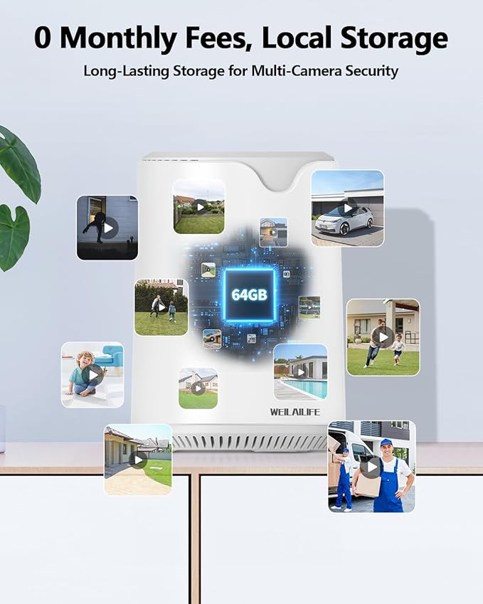 WEILAILIFE 【Auto Tracking & 2-Way Audio】 Security Cameras Wireless Outdoor - Image 2