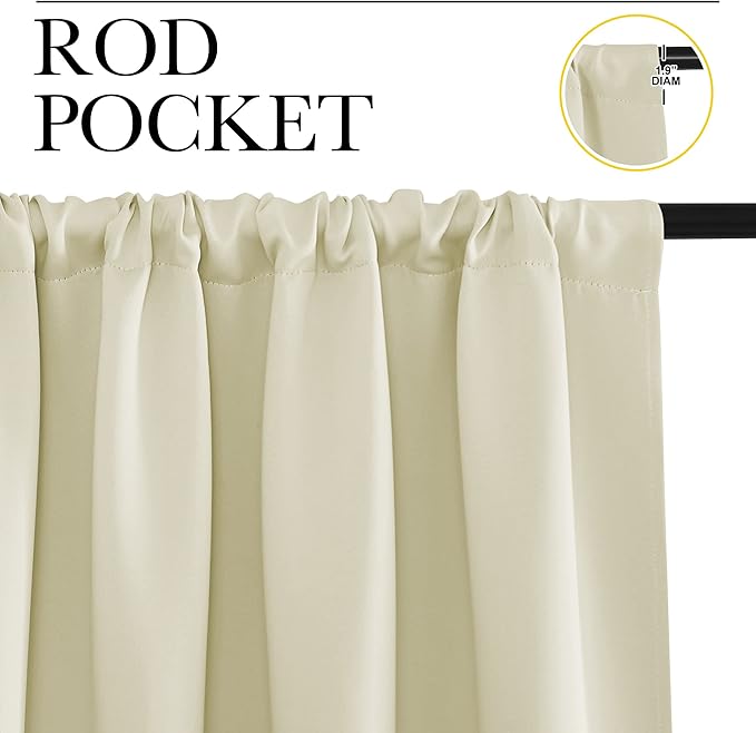 NICETOWN Blackout Curtains for Living Curtains, Room Darkening Window Curtain - Image 4