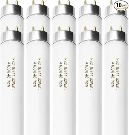 F32T8/841 32W 48 Inch T8 Fluorescent Tube Light Bulb, T8 Fluorescent Bulbs 4 by Konideke