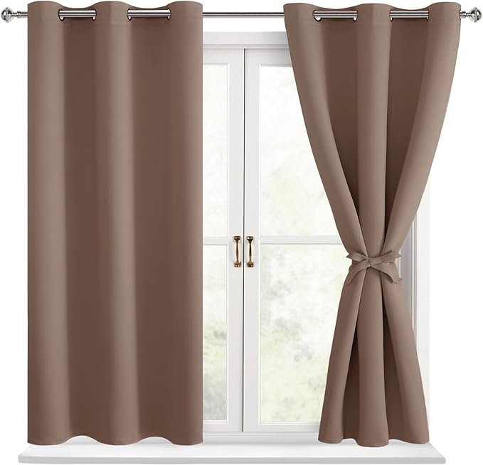 Hiasan Short Blackout Curtains for Bedroom by Hiasan