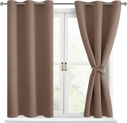 Hiasan Short Blackout Curtains for Bedroom by Hiasan