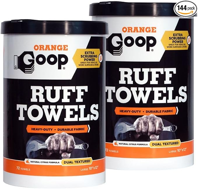GOOP Orange Heavy Duty Ruff Towels by GOOP