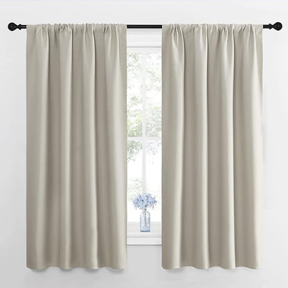 NICETOWN Blackout Curtains for Living Room, Darkening Window Curtain Panels by NICETOWN