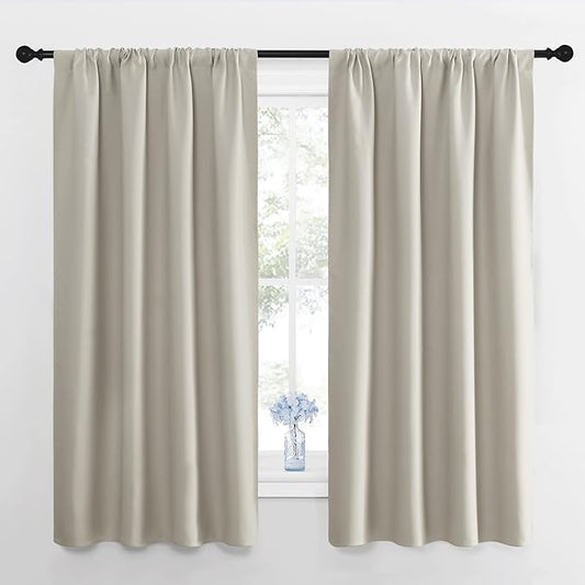 NICETOWN Blackout Curtains for Living Room, Darkening Window Curtain Panels by NICETOWN