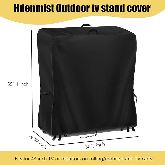 Hdenmist Outdoor TV Cover 38 Inch Weatherproof, Waterproof Outdoor TV Stand - Image 2