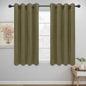 Easy-Going Blackout Curtains for Bedroom, Solid Thermal Insulated Grommet and by Easy-Going