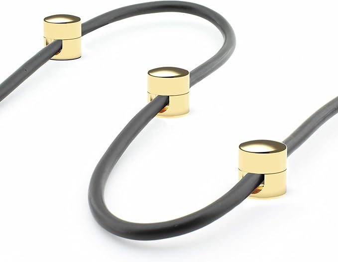 ICONIT Cable Anchors for Desk Organization Gold | Premium Aluminum Cord - Image 8