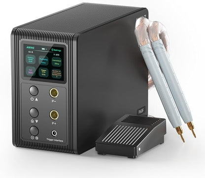 Battery Spot Welder, AWithZ 29.2 KW Capacitor Spot Welder, 2-in-1 Automatic & by AWithZ