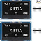 XIITIA 2pcs 2.42 inch 128x64 OLED LCD Display Module SSD1309 7 Pin SPI/IIC I2C by XIITIA