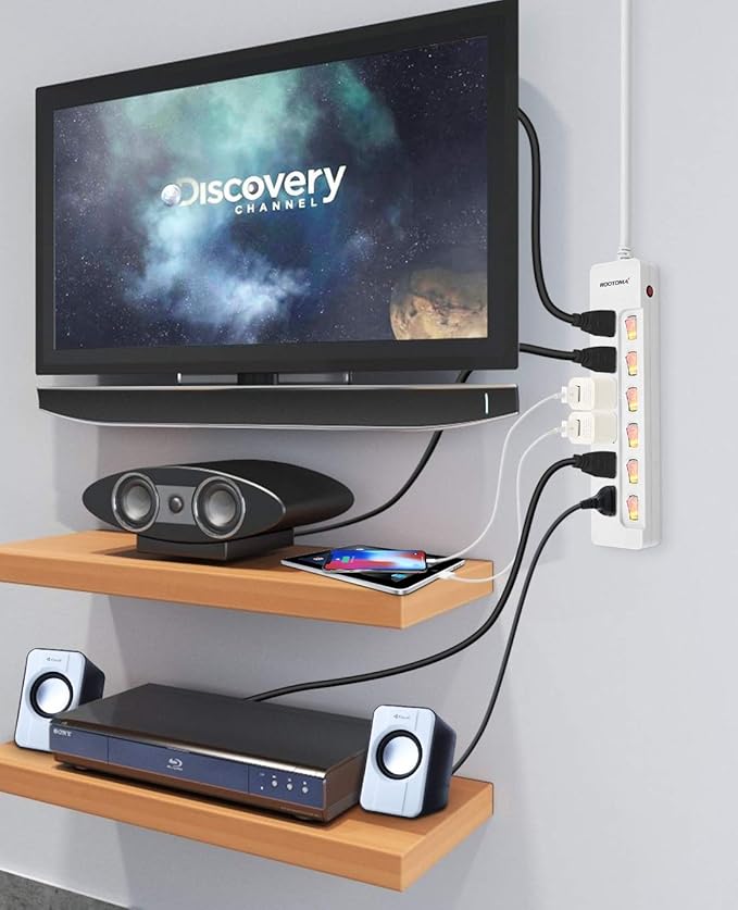 ROOTOMA Power Strip Surge Protector - Image 6