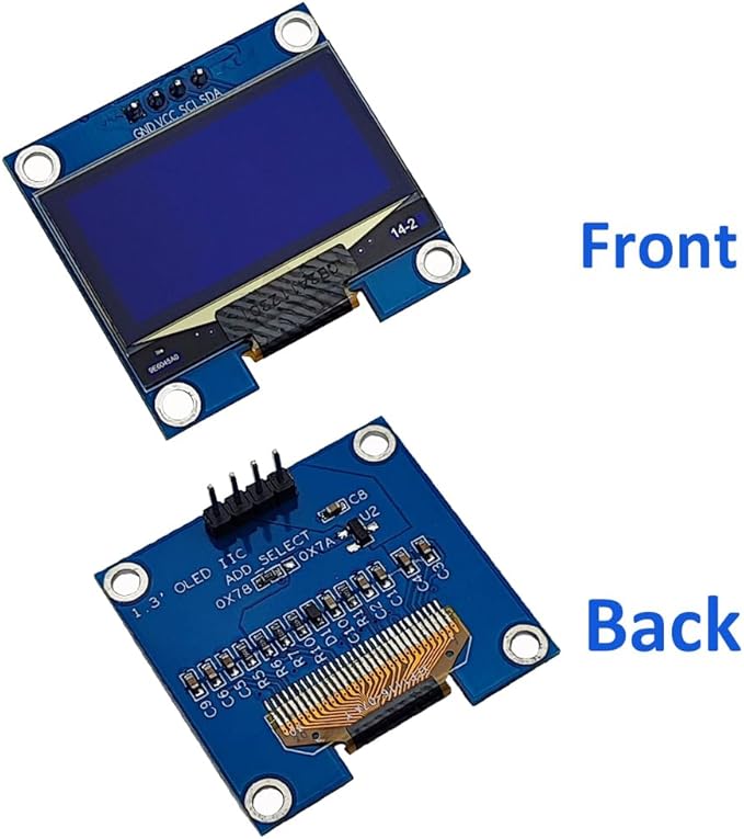 Haldzemo 1.3 inch OLED Display Module I2C IIC 128x64 LCD Screen S H1106 12864 - Image 3